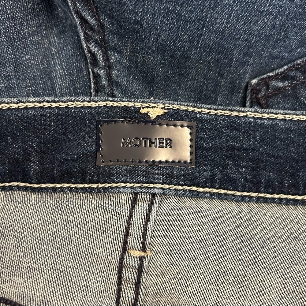 Mother The Weekender Fray Hem Bootcut Jeans in Fancy Meeting You Here Size 30 - Picture 10 of 14